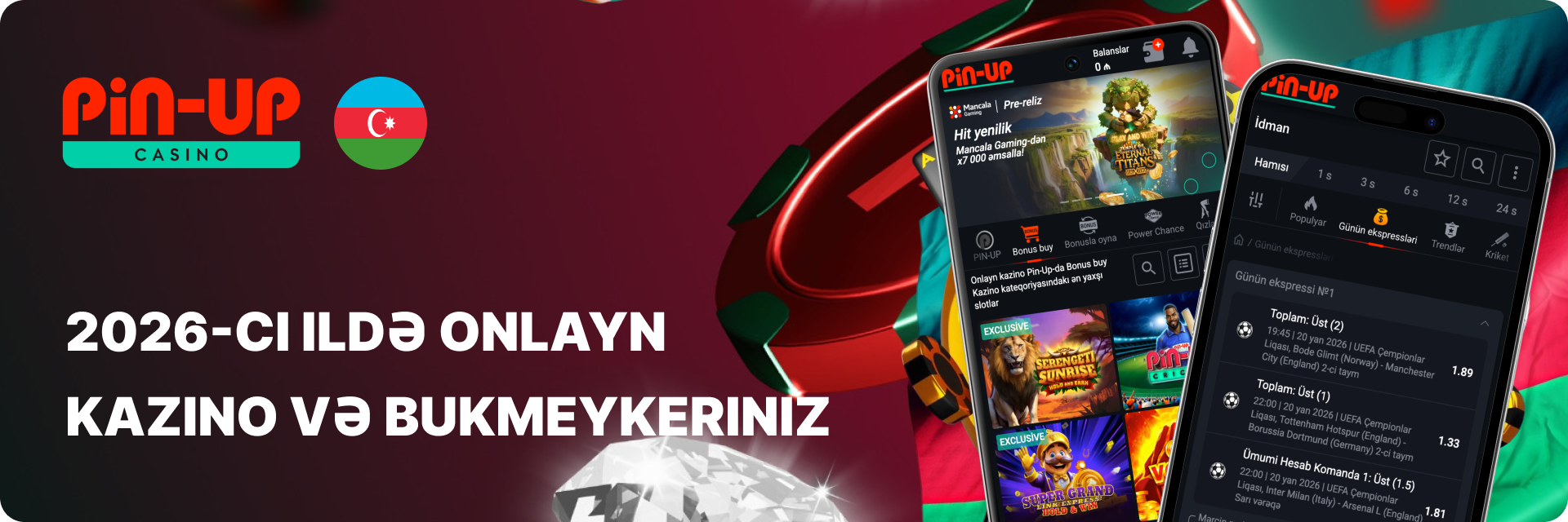 Pin Up AZ - 2026-cı ildə Onlayn Kazino və Bukmeykeriniz